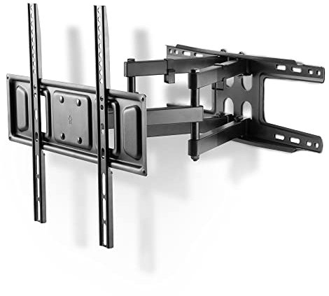 Xantron® ECO-DFM400 Wandhalterung Fernseher Schwenkbar Neigbar Drehbar / 32-75 Zoll TV Halterung/TV Wandhalterung flach mit Doppel Schwenkarm/geringer Wandabstand - inkl. Montagematerial