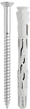 BATIFIX Allzweck Rahmendübel Senkkopf Schraube verzinkt 10x180 mm 25 Stück | Langschaftsdübel hochwertiger Dübel mit verzinkter Senkkopf Schraube ETA Zulassung Fensterrahmendübel Spreizdübel