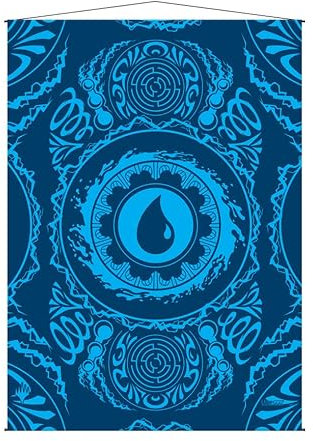Ultra Pro - Magic: The Gathering Mana 7 Wand-Scroll-Insel – fügen Sie einen Hauch von Farbe in Ihr Zimmer, Büro, Wohnzimmer hinzu und zeigen Sie das lebendige Kunstwerk für Freunde und Familie