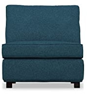 COMFORTLY 1-Sitzer-Sofa-Schonbezug, handgefertigt, kompatibel mit KIVIK 1-Sitzer-Sofa-Abschnitt (strapazierfähig, blau)