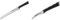Tefal Ice Force K23204 Brotmesser | 20cm | Handschutz | Langlebig | Edelstahl | Schwarz & Ice Force K23212 rundes Schälmesser | 7cm Klinge | Korrosionsschutz | Handschutz | Edelstahl | Schwarz