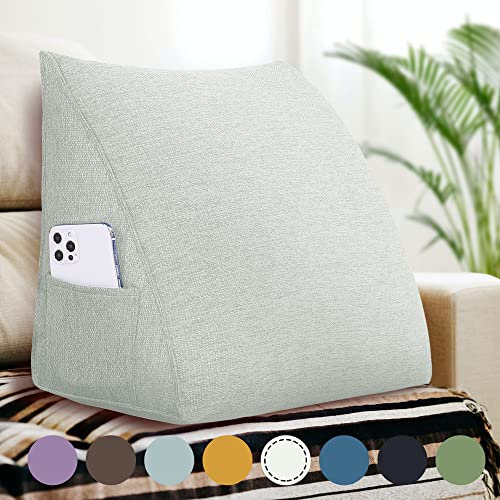 Rucener Kopfteil Kopfkissen Hohen Rückenlehne Kissen Hohen Rückenlehne Kissen Rückenlehne für Bett Perfekt AlsKissen Zum Fernsehen und Lesen Gibt Es in Vielen Größen Milchig 45 cm