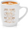 Joymaking Tasse Geschenk beste Freundin Geburtstag Geschenke, personalisiert Marmor Tasse Geschenk für Freundin - Good friends are like stars - beste Freundinnen Geschenk 12oz weiß
