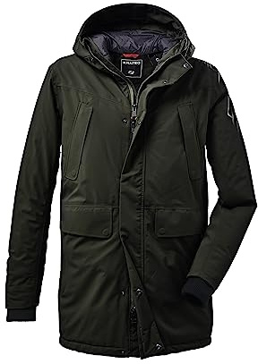 killtec Herren Funktionsparka mit Kapuze KOW 115 MN PRK, dunkeloliv, XL, 37156-000