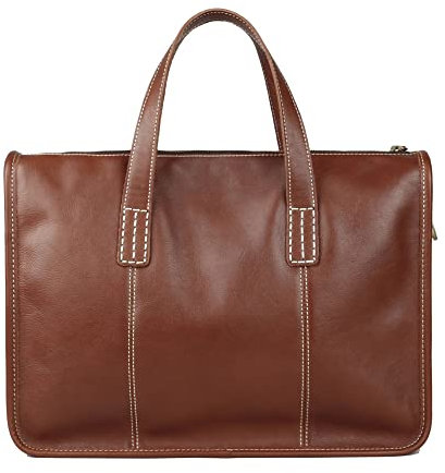 ONDIAN Herren Casual Tote Messenger Bag Aktentasche Ledertasche Herren für 13,3 Zoll Laptop
