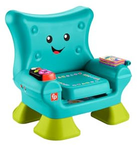Fisher-Price Ríe y aprende Silla Smart Stages, Juguete Educativo con Sonidos, para bebés +1 año, versión español + portugués + Italiano + inglés (HYR96)