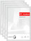 HIMEETIME® 4x Bilderrahmen A4 21x30 cm Silber Metall Rahmen,Dokumentenrahmen 21x29,7 cm Klein Collage,Metallrahmen Alu-Bilderrahmen Aluminium,Picture Frame A4 Fotorahmen