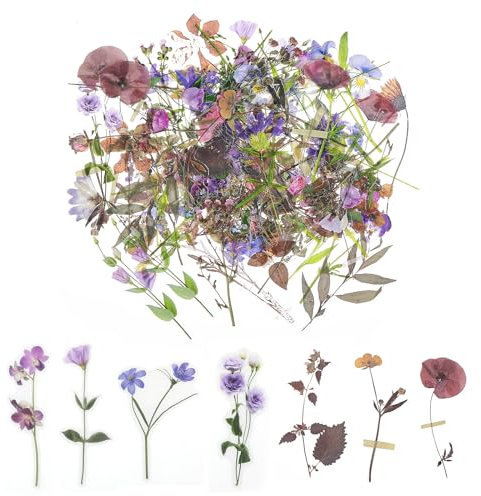 80 Pcs Transparent Flower Stickers for Scrapbooking Vintage Floral Stickers Botanical Wildflower Stickers Watercolor Natural Plants Decals Waterproof Decorative for Craft Journals Laptops DIY Art