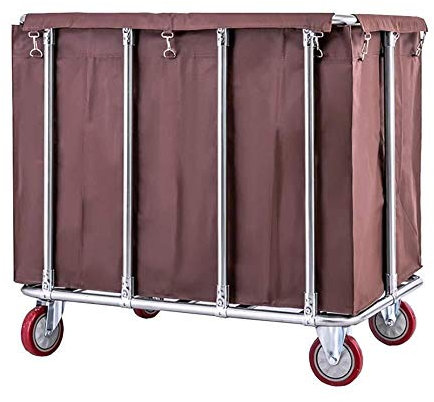 Cesto para la ropa sucia con ruedas Carro clasificador de ropa con ruedas comercial con ruedas, carro de limpieza para servicio de