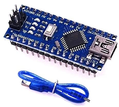 flexman DC 3,3~12 V Entwicklungsplatine für ATMEGA8P, Verbesserte Version, Lernplatinenmodul mit USB Kabel