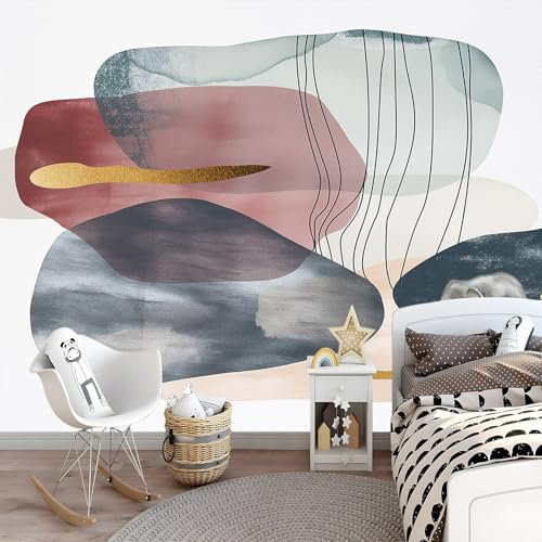 Art Fototapete Minimalistische Kunst Tapete 300 x 210 cm Böhmische Abstrakte Linien Vlies Tapeten Moderne Wandtapete Wohnzimmer Schlafzimmer Study Wohnzimmer Restaurant Cafe Dekoration