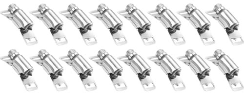 YUANYAO Lot de 18 Colliers De Serrage for Tuyaux en Acier Inoxydable 304 for Collier De Serrage De 12,7 Mm De Large, Bande en Acier Réglable, Vis sans Fin