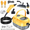 Steam Cleaners, 2500W Portable High-Pressure Steam Cleaner Handheld 6 Speeds Adjustable 1.2L Steamer Cleaning Machine High Temperature Pressurized with 5 Heads for Kitchen Home Furniture Car Cleaning