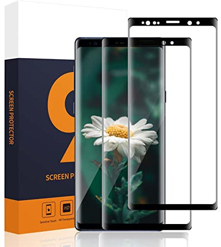Cable Leader 2 Stück Schutzfolie für Panzerglas für Samsung Galaxy Note 9, Anti Kratzer Schutzglas, Sensitive Touch, 9H Härte, 3D Kante, 0.33mm Ultra-Klar Samsung Galaxy Note 9 Displayschutz