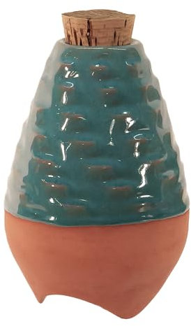 MOUTTA | Olla de cerámica para enterrar, color turquesa, talla L – 75 cl