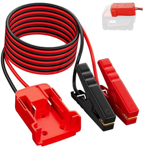 Câbles de cavalier extra longs - Câbles de rappel | Fils de démarrage de saut de 6 pieds pour le camion, booster de batterie portable, pinces de batterie de poignée sécurisées, courant de 100a haut de