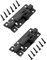 2Pcs Door Lock 3 Black Stainless Steel Door Bolt Slide Door Latch with Screws Gate Lock, for Toilet Yard Garage Shed Internal Doors Bathroom Door Lock