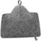 CALLARON 1 Ensemble Pad le capot de du sauna duveteux mèche trousse sauna à vapeur à la maison avec noir feutre bouchon pour sauna chapeaux pour sauna Feutrine Gris