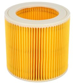 Serenophile Filtre de rechange pour aspirateur Karcher A2004 A2054 A2204 A2656 WD2.250 WD3.200 WD3, haute efficacité, capture de la poussière, construction en plastique, installation facile, jaune, 12