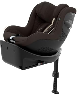 CYBEX Gold Kinder-Autositz Sirona Gi i-Size Plus, Chocolate Brown | Inklusive Base, ab 3 Monate bis 4 Jahre, max 20 kg, 61-105 cm, Optimale Atmungsaktivität, 360 Grad Drehfunktion