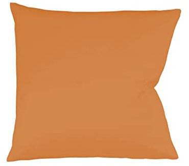 Fleuresse Colours Kissenbezug, Mako Satin, Orange, 80 x 80 cm