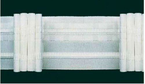 Ruther & Einenkel Gardinenband, PES, weiß, 1000 x 5 x 0.2 cm