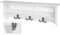Appendiabito antico country bianco gancio guida shabby chic