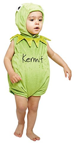Disney Baby DCKER-TA-012 - Kostüm - Die Muppet Show - Kermit der Frosch - Spieler mit Kapuze, grün