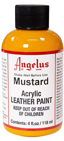 Angelus Leather Paint 4 Oz Mustard
