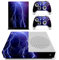 DOTBUY Xbox One S Autocollant Console Decal Vinyl Skin Sticker + 2 Autocollant Manette + 1 Autocollant Kinect Set (Violet Lightning)