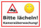 Melis-Folienwerkstatt Schild - Kamera-überwachung - 15x10cm | Bohrlöcher | 3mm Aluverbund – S00348-015-B 20 VAR