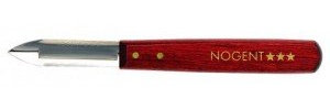 A.K TRADING Couteau de Cuisine EPLUCHEUR NOGENT Victoria Bois 1 Tranchant REF 1000 C/W Code 3591