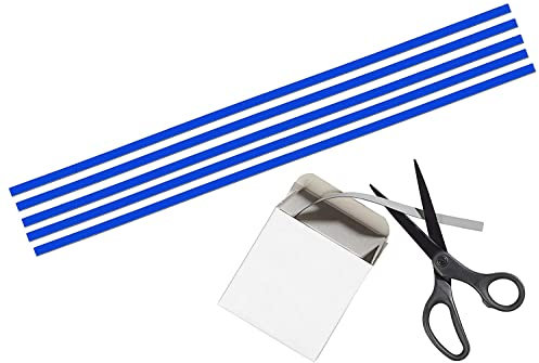 Scrum/Kanban Spaltentrenner, magnetisch haftendes Band, Spaltentrenner für agiles Arbeiten (blau)