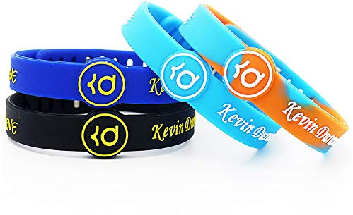 Lorh's store Basketball Team Star inspirierende Unterschrift Armbänder Sport Silikon einstellbar Armband (Kevin Durant)