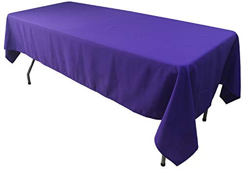 KaitatsuSen Rechteckige Tischdecke aus Polyesterstoff, Violett, 150x200cm