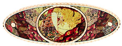 Gustav Klimt Painting Danae Art Haarspangen, Lady Hair Hairclip,Copper Handmade Hair Accessories,French Clip,Oval Shaped Hair Barrette Hairpins for Women
