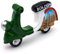 3D Vintage Scooter Flag Italy Fridge Magnet Decoration Scooter Bologna for Magnetic Board Home Kitchen Office