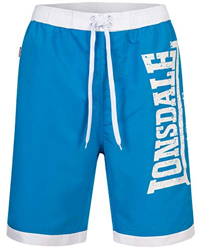 Lonsdale Herren CLENNELL Badehose, Blue/White, XL