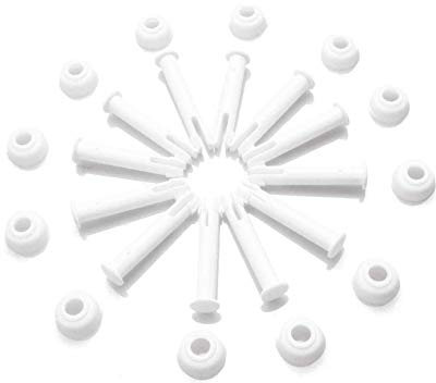 TIANTI 12 Stück Runder Metallrahmenpool, Pool Ersatzteile, Intex Pool Ersatzteile Frame, Geeignet für Die Meisten Sommer-Schwimmbäder Mit Rechteckigem Metallrahmen (2,36 Zoll, Mit Haube)