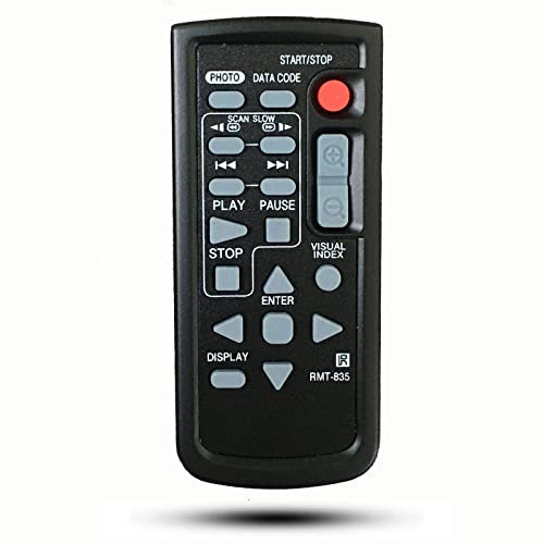 Universal Replacement Remote Control Compatible for Sony DVD Handycam Camcorder RMT-835 HDR-CX520 HDR-CX520E HDR-CX520V HDR-CX520VE FDR-AX100 FDRAX100/B HDR-TD10