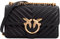 Pinko Damen Sheep Nappa C Love ONE MINI DC SCHAFNAPPA C, Z99Q_Nero-Antique Gold