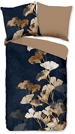 Good Morning Wendebettwäsche Premium Renforcé braun-schwarz Größe 1x 135x200 cm + 1x 80x80 cm