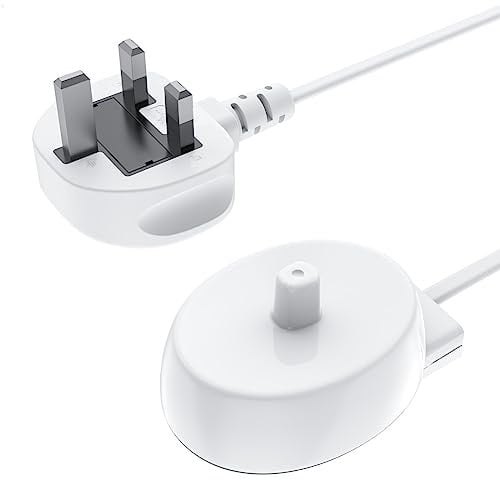 BENSN Charger Compatible with Braun Oral B Electric Toothbrush Vitality Pro Pro 1 Pro 3 3500 Smart 6 6000N iO2 iO3 iO4 iO5 iO6 Type 3757 Power Tooth brush Adaptor UK Plug, IP67 Waterproof