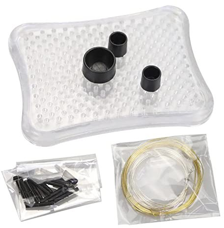 LUOFANG Wire Bending Jig Set with Nails and Wires DIY Wire Drawplate for Jewelry Making Wire Wrapping Supplies Easy to Use