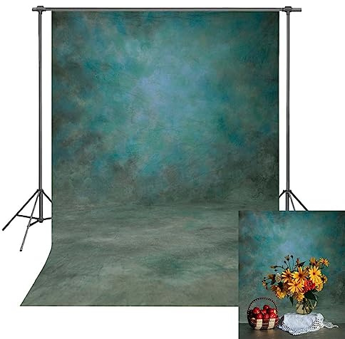 6x8ft Abstract Photography Backdrop Microfiber Retro Green Portrait Photography Photo Background Studio Props
