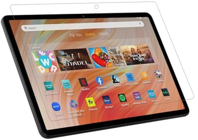 Lobwerk Pellicola protettiva in vetro per Amazon Fire HD 10 2023 13.Gen 10.1 pollici tablet protezione display vetro