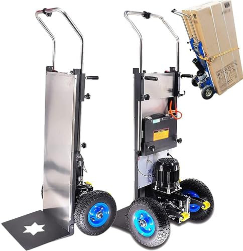 Carrello Elettrico Da 1200 W, Montascale Elettrico In Acciaio Inossidabile, Macchina Per Salire Le Scale Con Capacità Di 400 Kg/881 Libbre, Carrello Mobile Per Casa, Cantiere, Centro Commerciale
