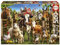 Educa - Puzzle von 500 Teilen für Erwachsene | Die frechen Nutztiere. Messen: 48 x 34 cm. Beinhaltet die puzzlekleber FixPuzzle. Seit 11 Jahren (19905)