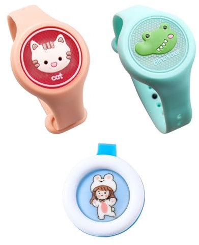 Pulseras Antimosquitos,Botones Antimosquitos,Pulseras Repelentes de Mosquitos,Pulsera Antimosquitos,Pulsera Antimosquitos,Natural Kit Repelente de Mosquitos para Niños para Actividades Al Aire Libre