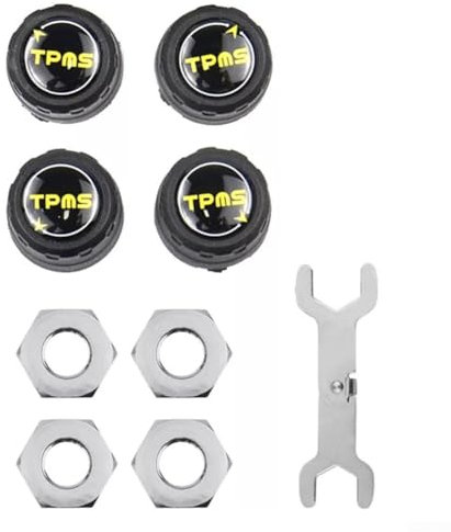 JINSBON Reifendrucküberwachung, Drucksensor, Reifendruckkontroller, wasserdicht, für Wohnmobil-Anhänger